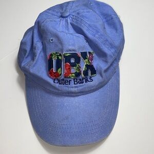 Outer banks cap Velcro light blue floral